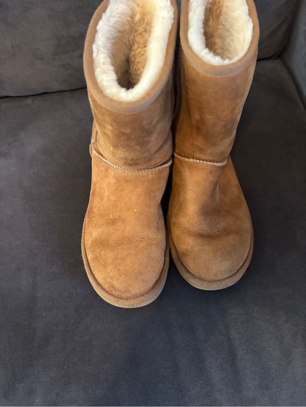 UGG Women’s  Chestnut Shearling-Lined Suede Boots